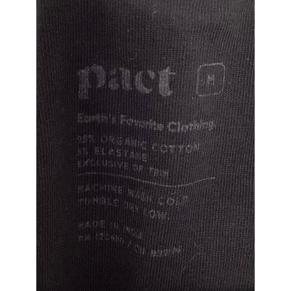 Pact Women's Organic Cotton Wide Leg Lounge Jumpsuit Black Size Medium - Picture 5 of 10